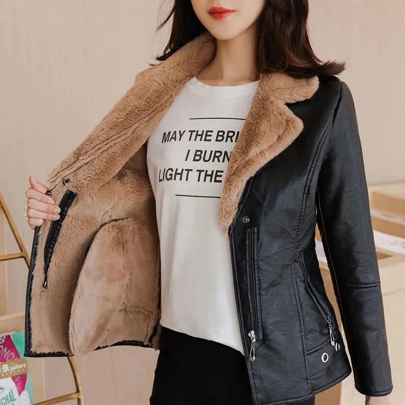 The short blazer-style cut creates a slim silhouette, making it perfect for casual wear, office outfits, or evening looks 1