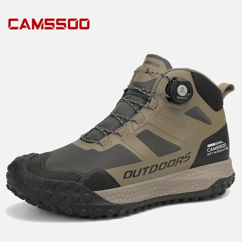 The ankle-support design enhances stability during hiking, climbing, hunting, and long travel adventures 1