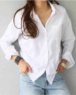 Women’s Cotton White Shirt Fashion